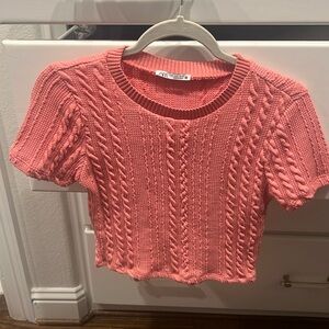 Zara fitted knit shirt size M